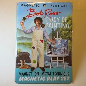 Bob Ross Joy of Painting Magnetic Play Set - Magnet-on-Metal Technique